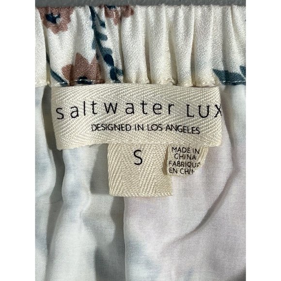 Saltwater Luxe Floral Skirt Women S Maxi Hi-Lo Bohemian Chic Hippie Cottagecore - Picture 4 of 8